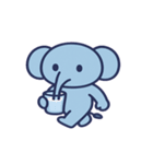 ちびゾウのごきげん日和@SFW（個別スタンプ：4）