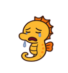 ちびタツノのぷかぷか日常@SFW（個別スタンプ：4）