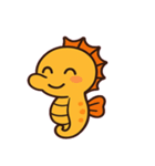 ちびタツノのぷかぷか日常@SFW（個別スタンプ：5）