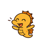 ちびタツノのぷかぷか日常@SFW（個別スタンプ：11）