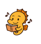 ちびタツノのぷかぷか日常@SFW（個別スタンプ：12）