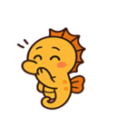 ちびタツノのぷかぷか日常@SFW（個別スタンプ：16）