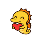 ふわふわタツノオトシゴ便り@SFW（個別スタンプ：2）