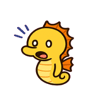 ふわふわタツノオトシゴ便り@SFW（個別スタンプ：3）