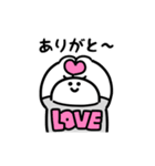 にっこりマンのロゴTシャツ（文字付き）（個別スタンプ：3）