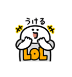 にっこりマンのロゴTシャツ（文字付き）（個別スタンプ：12）