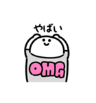 にっこりマンのロゴTシャツ（文字付き）（個別スタンプ：14）