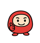 ころころダルマのがんばり便@SFW（個別スタンプ：4）