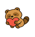 いたずらタヌキのもふもふ通信@SFW（個別スタンプ：6）