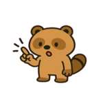 いたずらタヌキのもふもふ通信@SFW（個別スタンプ：9）