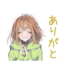 ゆるパーカーちゃんの冬（個別スタンプ：3）