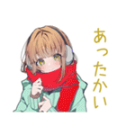 ゆるパーカーちゃんの冬（個別スタンプ：10）