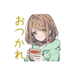 ゆるパーカーちゃんの冬（個別スタンプ：19）