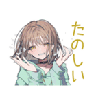 ゆるパーカーちゃんの冬（個別スタンプ：24）