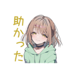 ゆるパーカーちゃんの冬（個別スタンプ：34）