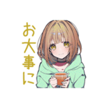 ゆるパーカーちゃんの冬（個別スタンプ：39）