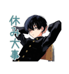 陰キャ学ラン男子の休み時間トーク♡（個別スタンプ：17）