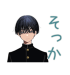 陰キャ学ラン男子の休み時間トーク♡（個別スタンプ：22）