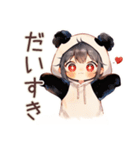 パンダパーカーちゃんのゆる肯定（個別スタンプ：25）