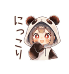 パンダパーカーちゃんのゆる肯定（個別スタンプ：30）