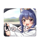 メイドと運転みなみセット（個別スタンプ：18）