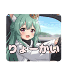 メイドと運転みなみセット（個別スタンプ：24）