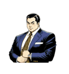 男全振り ビジネス王5 無言の色気編（個別スタンプ：3）