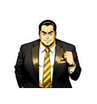 男全振り ビジネス王5 無言の色気編（個別スタンプ：23）