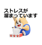 デカ動く 3D猛コーギー2（個別スタンプ：14）