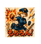 SMASH！！ミニスカポリス！！（個別スタンプ：14）