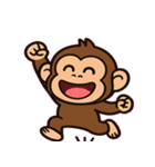 チンパンジーの表情えんぎ場@SFW（個別スタンプ：1）