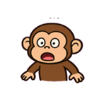 チンパンジーの表情えんぎ場@SFW（個別スタンプ：3）