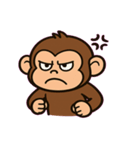チンパンジーの表情えんぎ場@SFW（個別スタンプ：4）