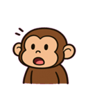 チンパンジーの表情えんぎ場@SFW（個別スタンプ：6）
