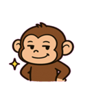 チンパンジーの表情えんぎ場@SFW（個別スタンプ：7）