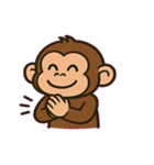 チンパンジーの表情えんぎ場@SFW（個別スタンプ：9）