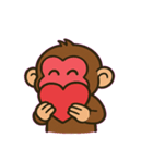 チンパンジーの表情えんぎ場@SFW（個別スタンプ：11）