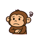 チンパンジーの表情えんぎ場@SFW（個別スタンプ：16）