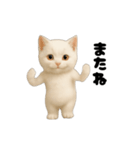 毎日動く★ネコさん！（白）（個別スタンプ：24）