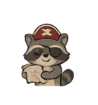 かいぞくあらいぐま たからクルー（個別スタンプ：4）