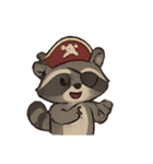 かいぞくあらいぐま たからクルー（個別スタンプ：14）