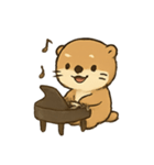 カワウソピアニスト メロディのまいにち（個別スタンプ：1）