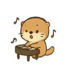 カワウソピアニスト メロディのまいにち（個別スタンプ：3）