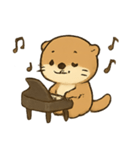 カワウソピアニスト メロディのまいにち（個別スタンプ：4）