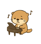 カワウソピアニスト メロディのまいにち（個別スタンプ：6）