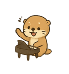 カワウソピアニスト メロディのまいにち（個別スタンプ：9）