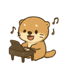 カワウソピアニスト メロディのまいにち（個別スタンプ：12）