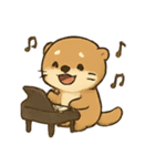 カワウソピアニスト メロディのまいにち（個別スタンプ：13）