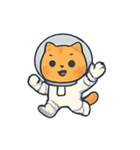 宇宙ねこ オレンジタビーの冒険（個別スタンプ：4）