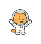 宇宙ねこ オレンジタビーの冒険（個別スタンプ：6）